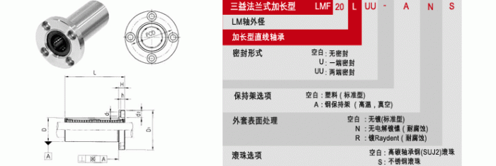 LMF_L : 亚洲标准型直线轴承_法兰式